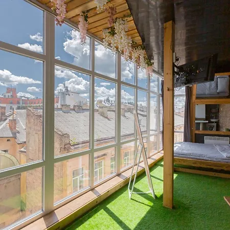 з оглядовою терасою на вулиця свободи 35 Apartman