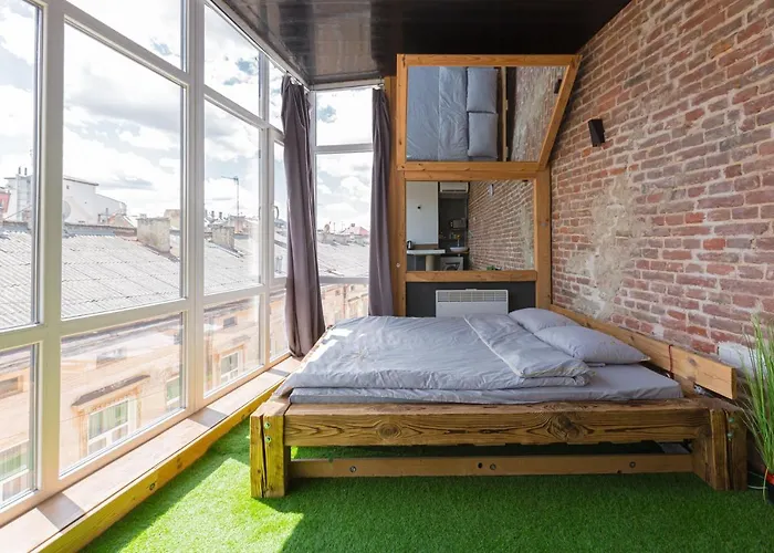 Appartement з оглядовою терасою на вулиця свободи 35 Lviv