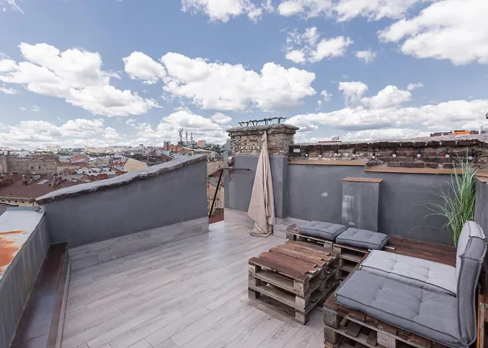 Appartement з оглядовою терасою на вулиця свободи 35 Lviv